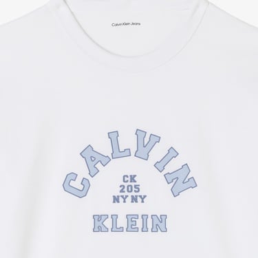  Calvin Klein Varsity Graphic Çocuk Beyaz T-Shirt