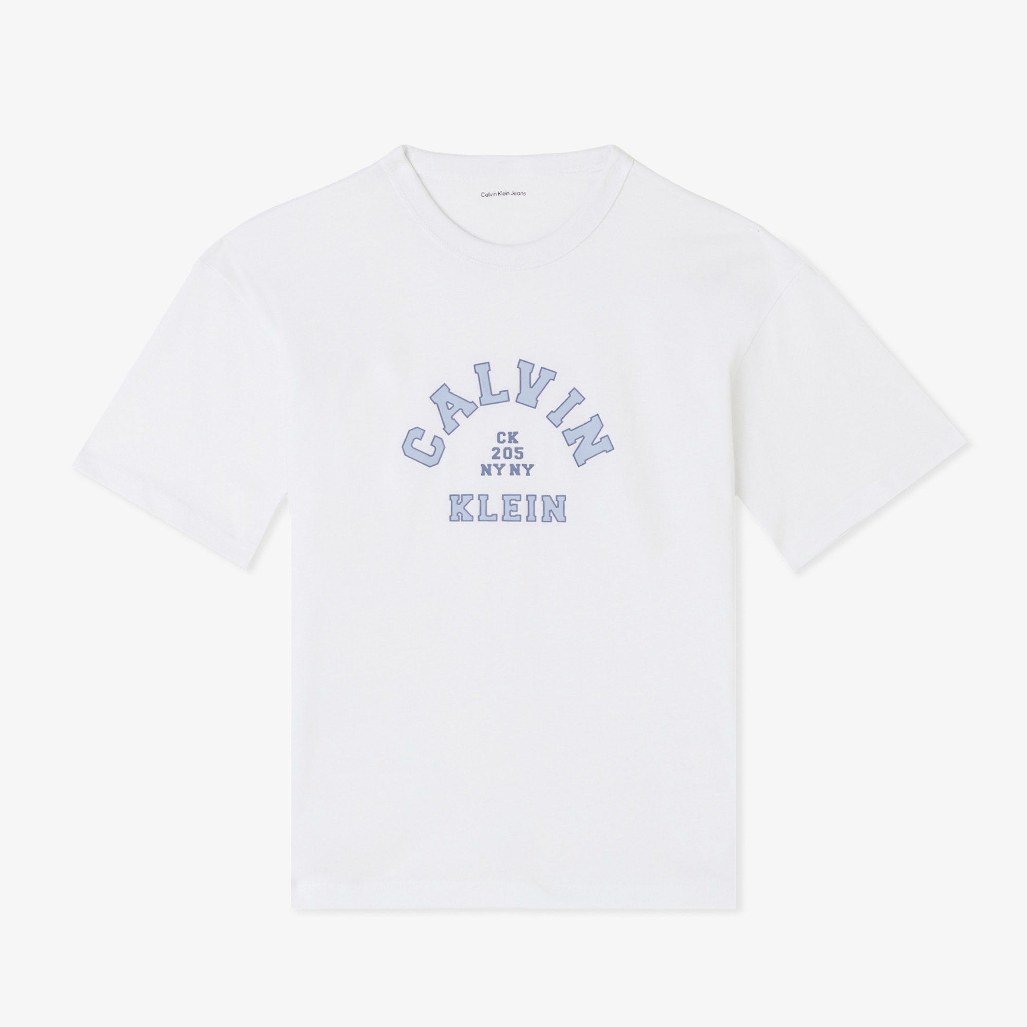 Calvin Klein Varsity Graphic Çocuk Beyaz T-Shirt