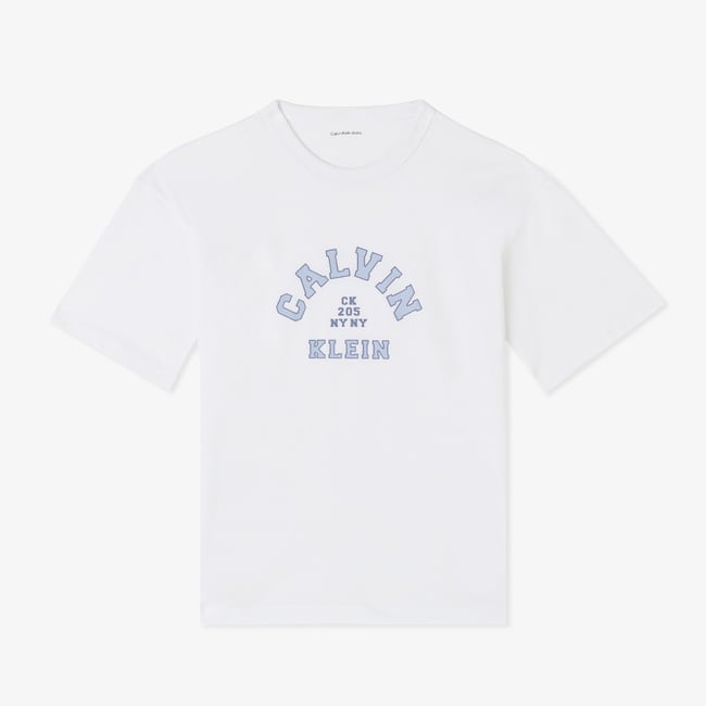  Calvin Klein Varsity Graphic Çocuk Beyaz T-Shirt