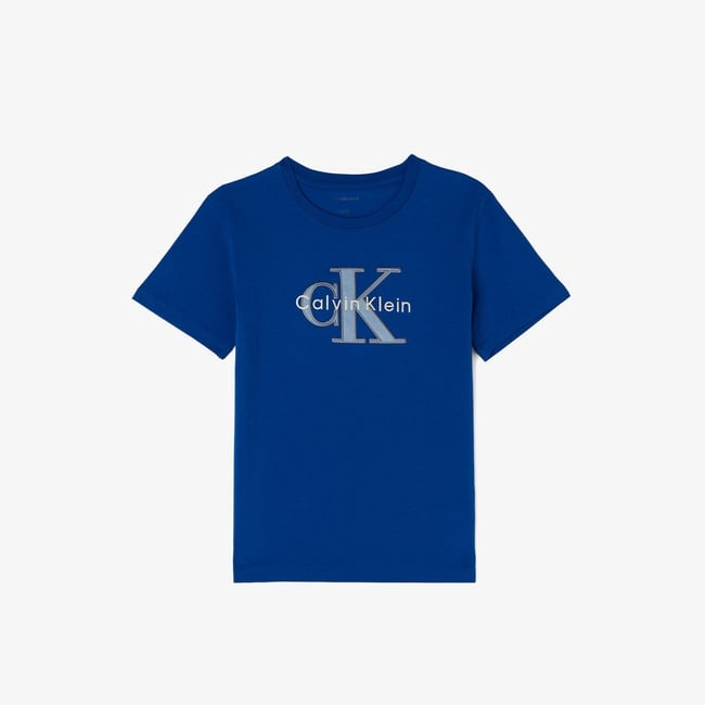  Calvin Klein Monologo Çocuk Mavi T-Shirt