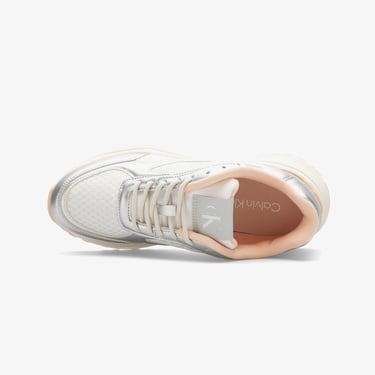  Calvin Klein Hike Runner Lace Up Mesh Kadın Haki Sneaker