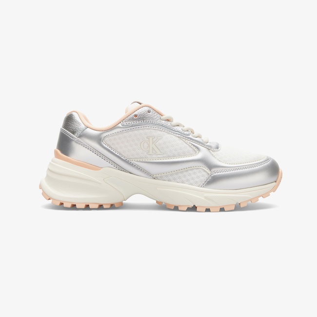  Calvin Klein Hike Runner Lace Up Mesh Kadın Haki Sneaker