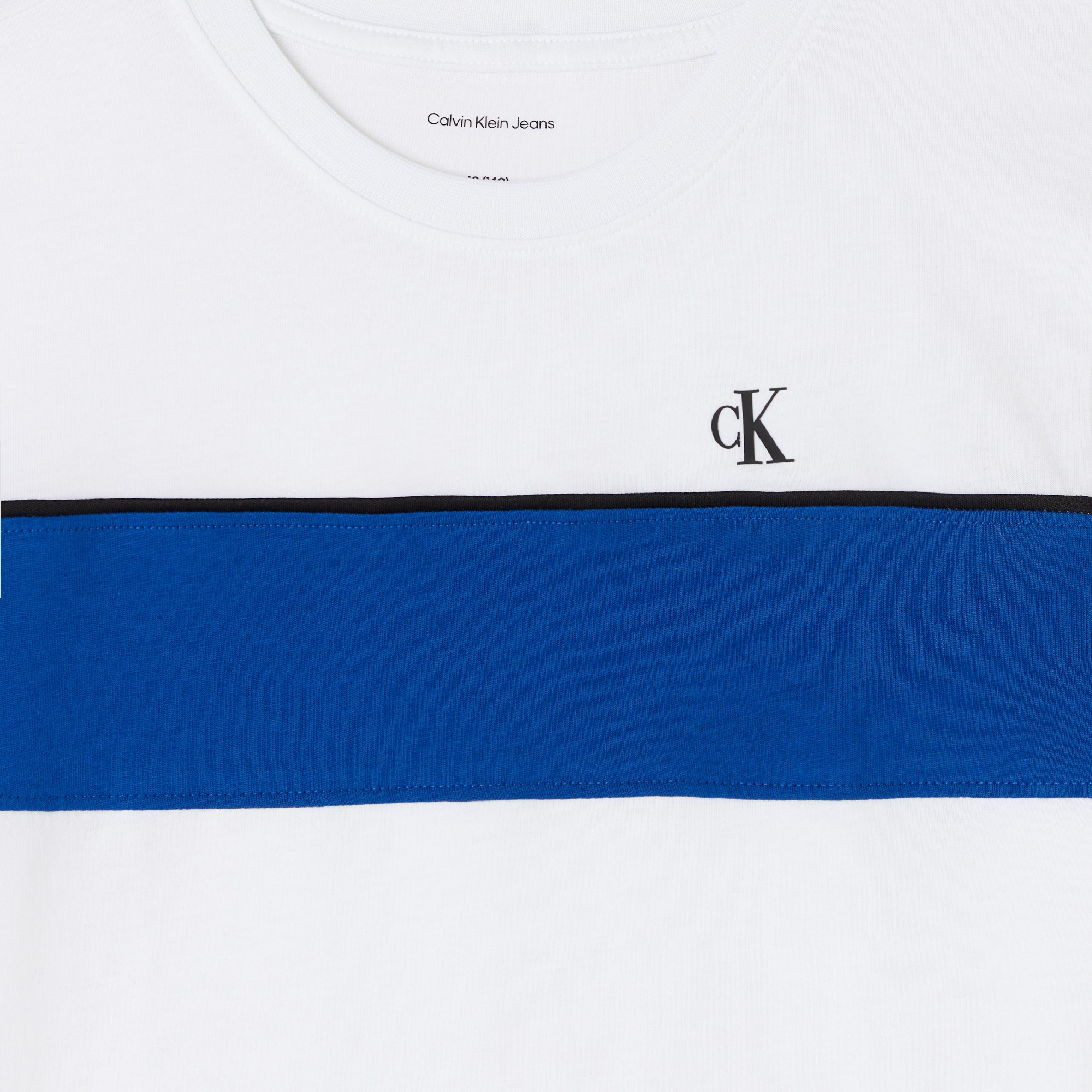 Calvin Klein Panel Colorblock Çocuk Beyaz T-Shirt