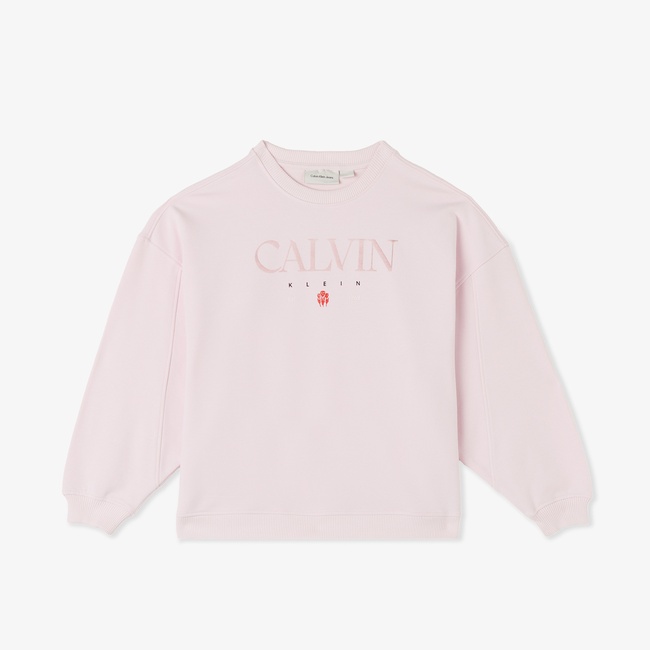 Calvin Klein Multi Color Çocuk Pembe Sweatshirt