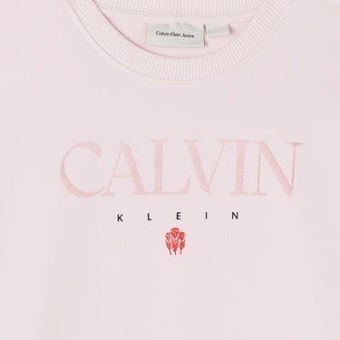  Calvin Klein Multi Color Çocuk Pembe Sweatshirt
