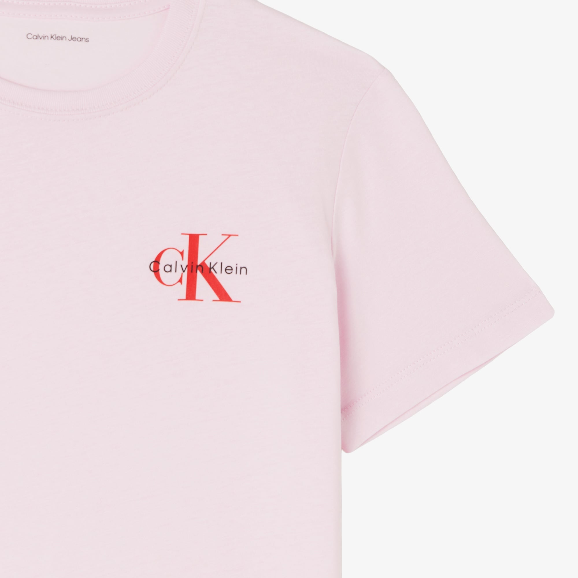 Calvin Klein Chest Monologo Çocuk Pembe T-Shirt