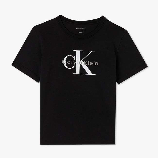  Calvin Klein Monogram Çocuk Siyah T-Shirt