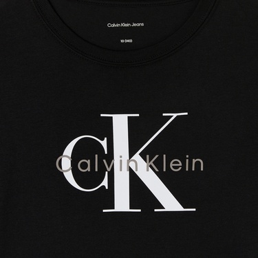  Calvin Klein Monogram Çocuk Siyah T-Shirt