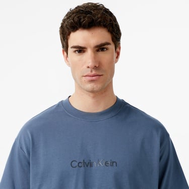  Calvin Klein Releaxed Standard Logo Crewnk Erkek Lacivert T-Shirt