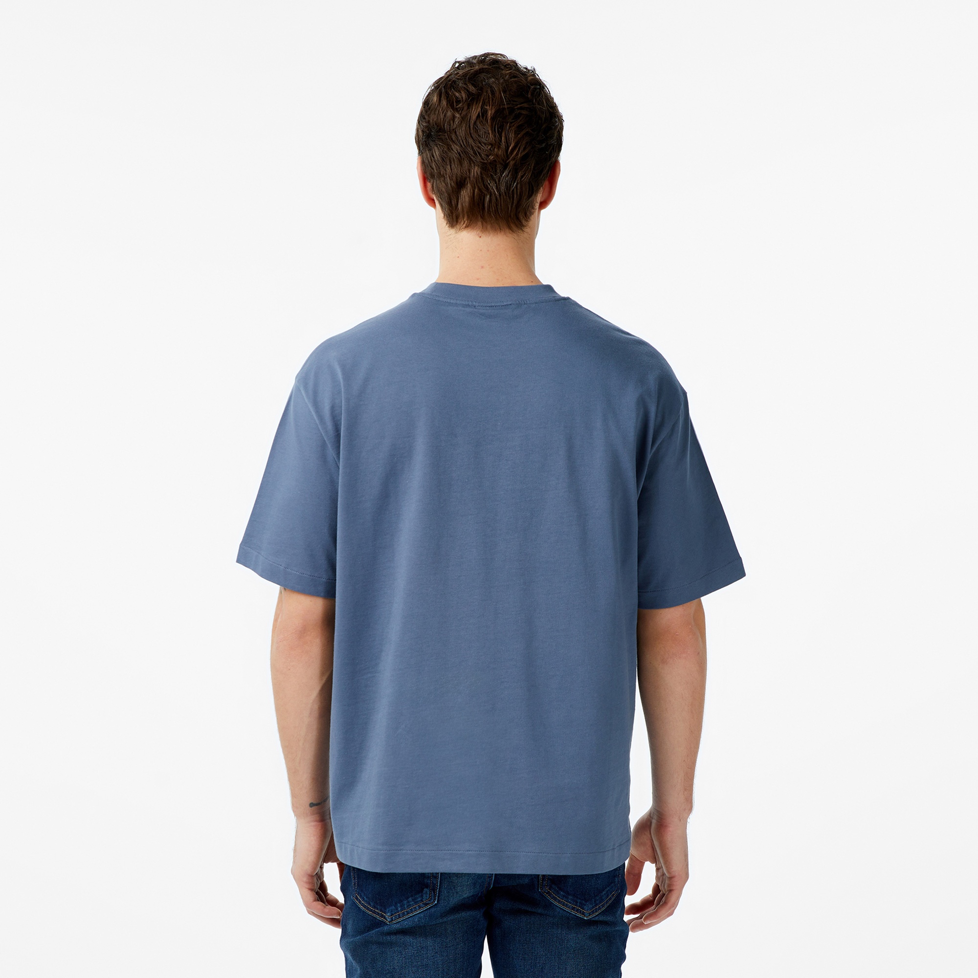 Calvin Klein Releaxed Standard Logo Crewnk Erkek Lacivert T-Shirt