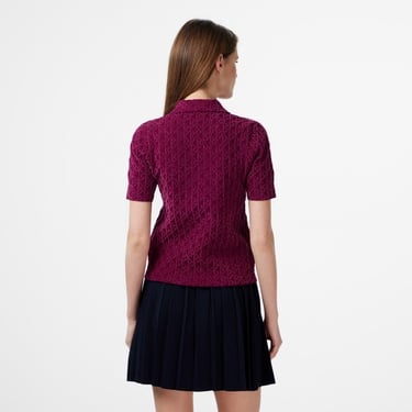  Calvin Klein Textured Kadın Mor Triko