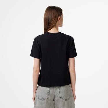  Calvin Klein Classic 20S Logo Grap Kadın Siyah T-Shirt