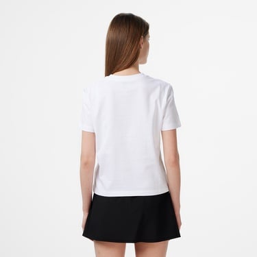  Calvin Klein Classic 20S Logo Grap Kadın Beyaz T-Shirt