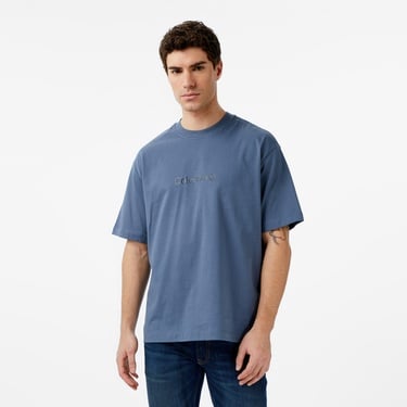  Calvin Klein Releaxed Standard Logo Crewnk Erkek Lacivert T-Shirt