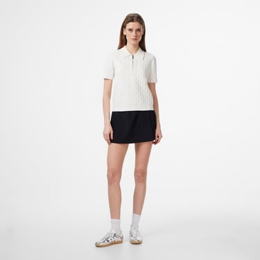  Calvin Klein Textured Kadın Beyaz Triko