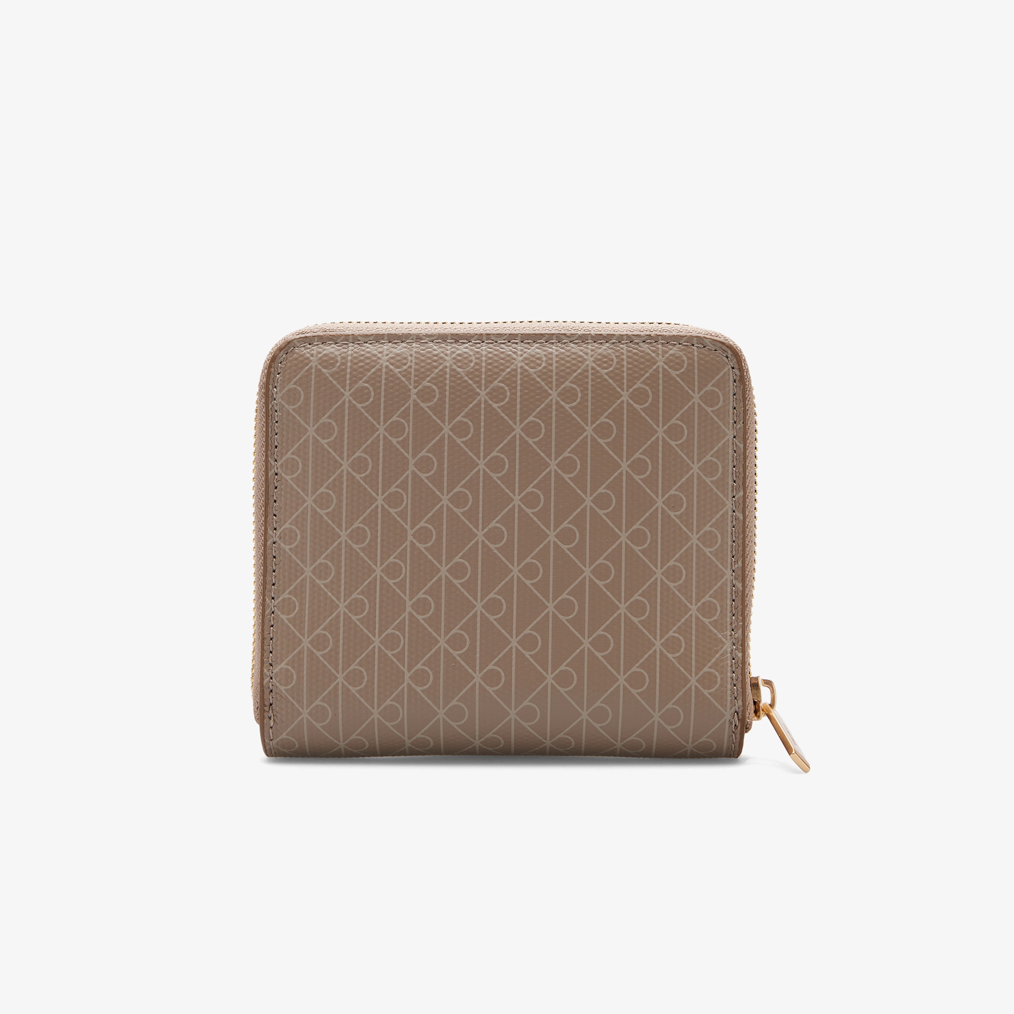 Calvin Klein Emblem Square Zip Around Kadın Haki Cüzdan