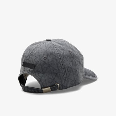  Calvin Klein Denim Emblem Burnout Patch Erkek Gri Şapka