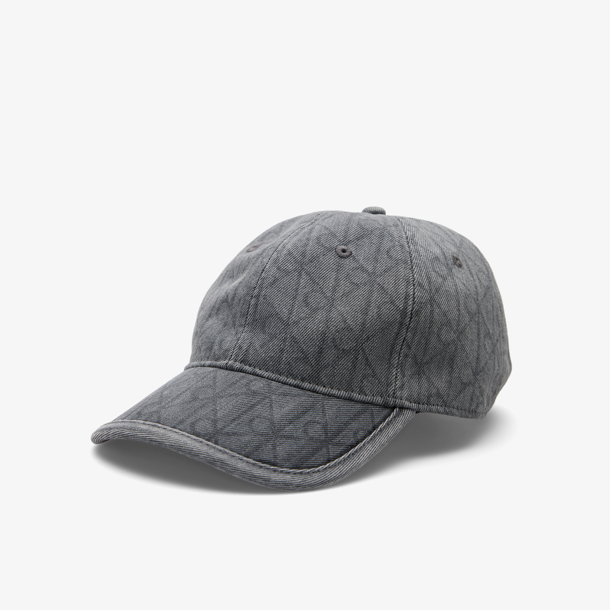  Calvin Klein Denim Emblem Burnout Patch Erkek Gri Şapka