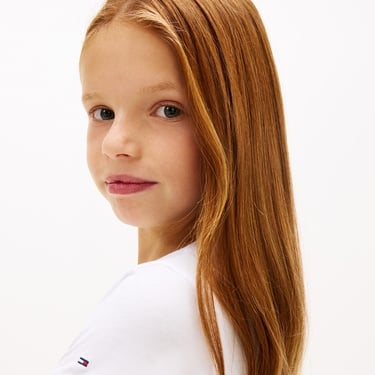  Tommy Hilfiger Tommy Foil Çocuk Beyaz T-Shirt
