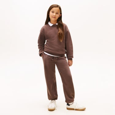  Tommy Hilfiger Mini Corp Çocuk Kahverengi Eşofman Altı