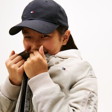  Tommy Hilfiger Washed Bomber Çocuk Bej Ceket