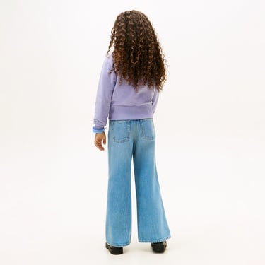  Tommy Hilfiger Graphic Çocuk Mavi Sweatshirt