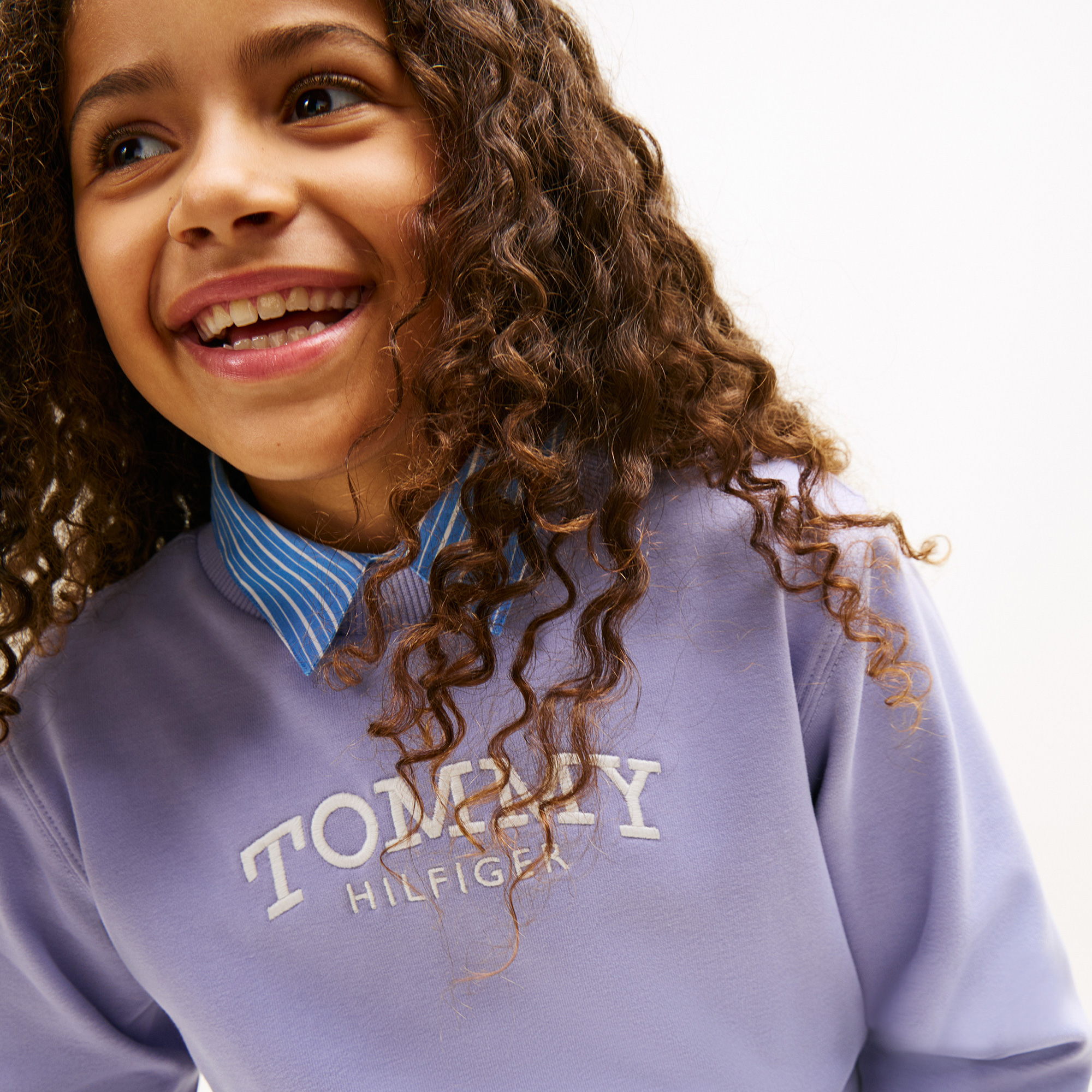 Tommy Hilfiger Graphic Çocuk Mavi Sweatshirt