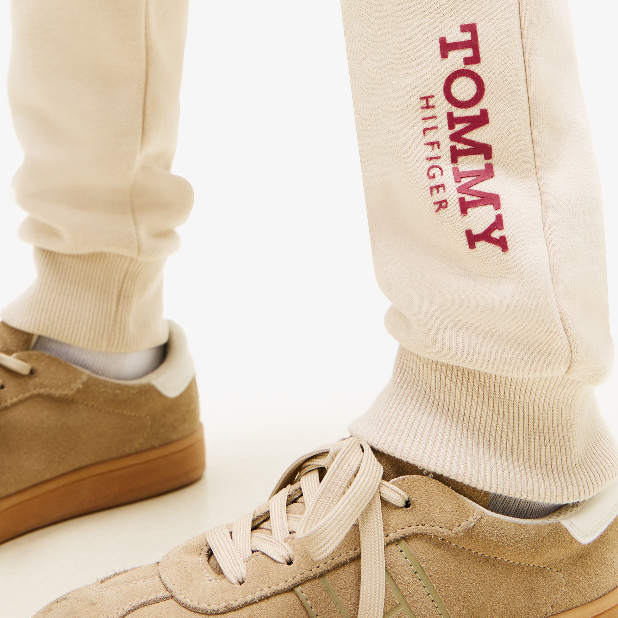 Tommy Hilfiger Monotype Print Graphic Çocuk Bej Eşofman Altı