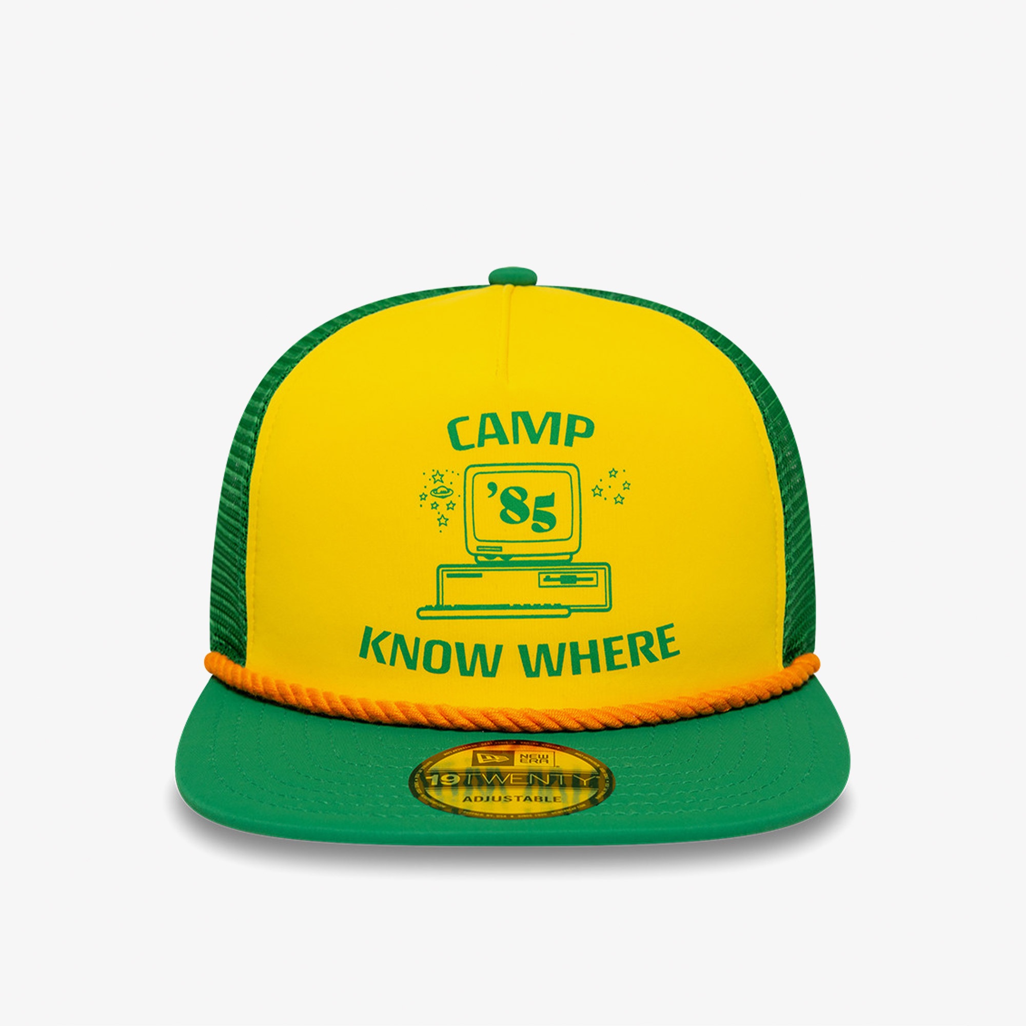 New Era Stranger Things 19Twenty Trucker Snapback Unisex Yeşil/Sarı Şapka