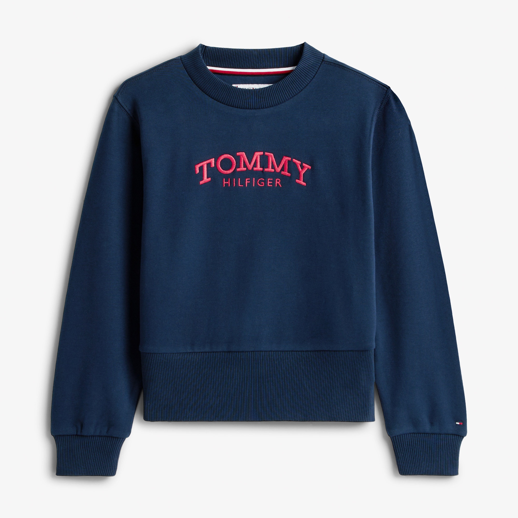 Tommy Hilfiger Crew Neck Çocuk Mavi Sweatshirt