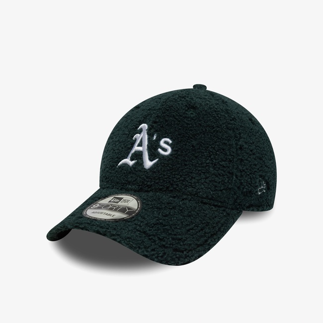  New Era Oakland Athletics MLB Winter Borg Unisex Yeşil Şapka