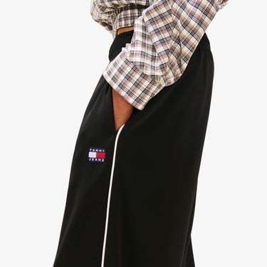  Tommy Hilfiger Badge Kadın Siyah Eşofman Altı