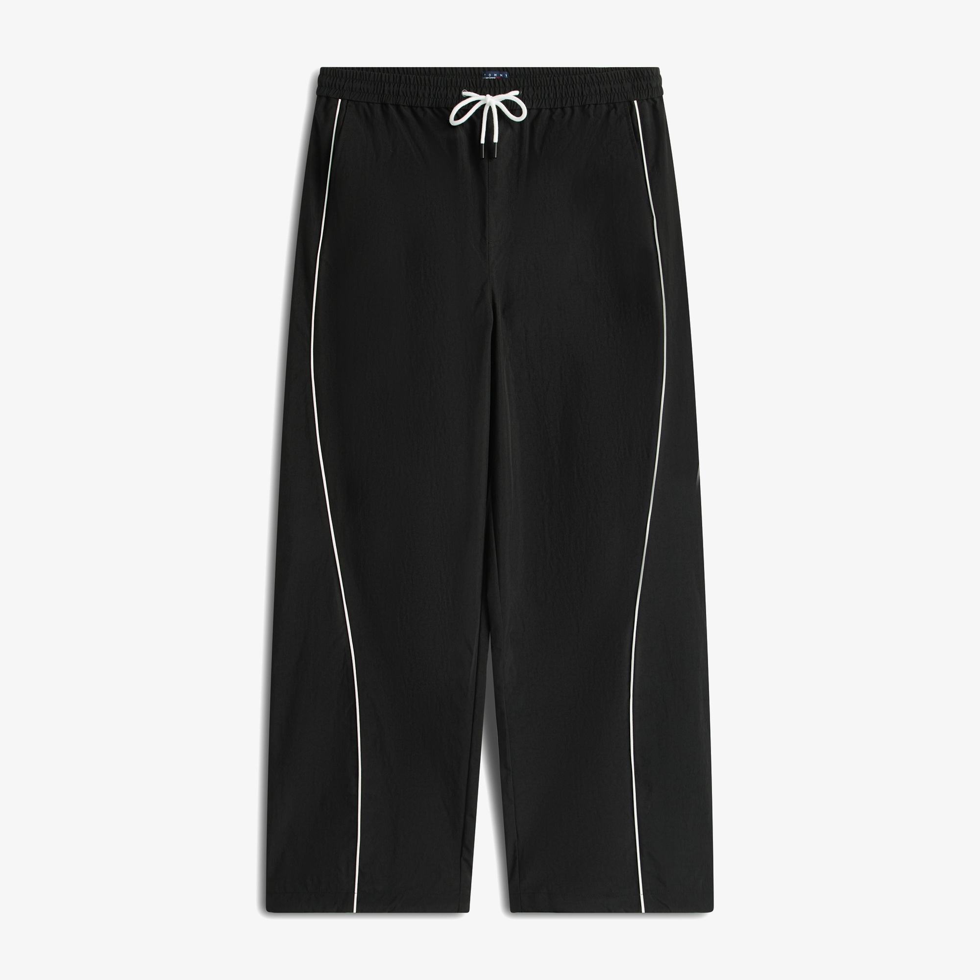 Tommy Hilfiger Theo Parachute Track Erkek Siyah Pantolon