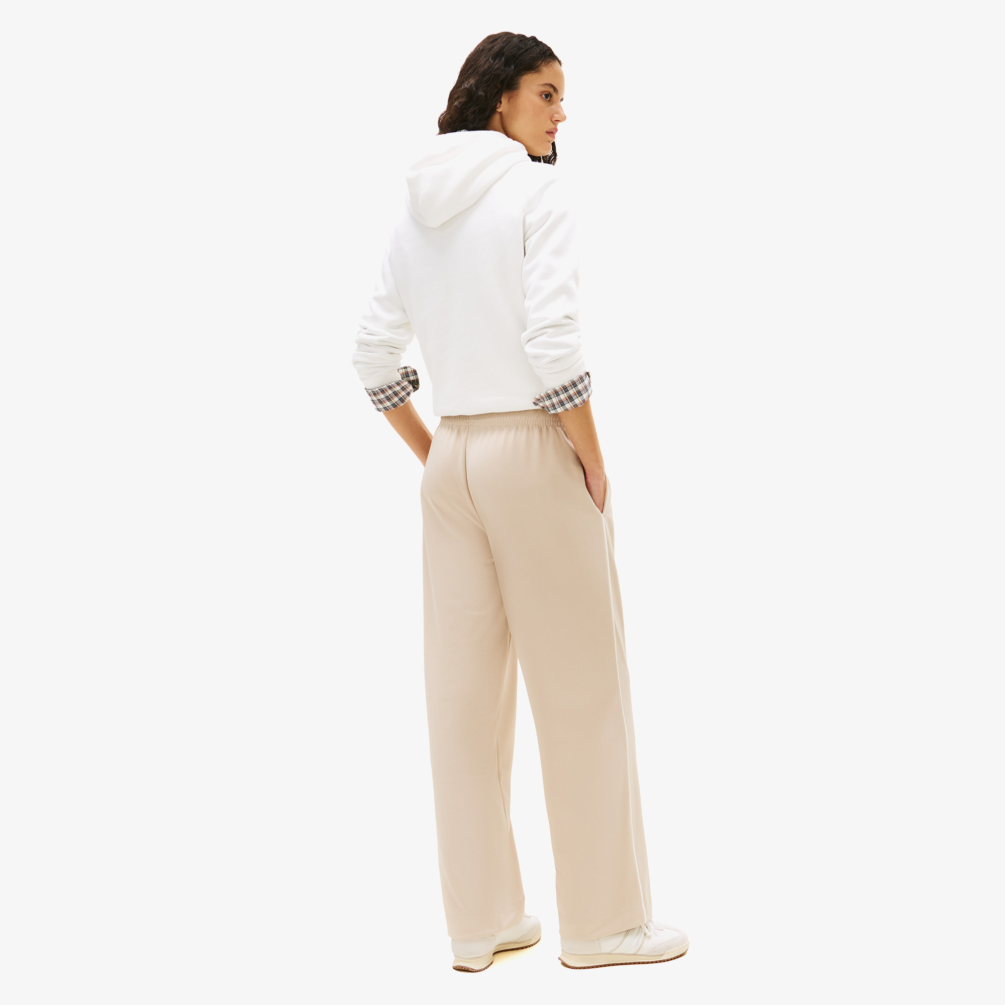 Tommy Hilfiger Badge Kadın Bej Eşofman Altı