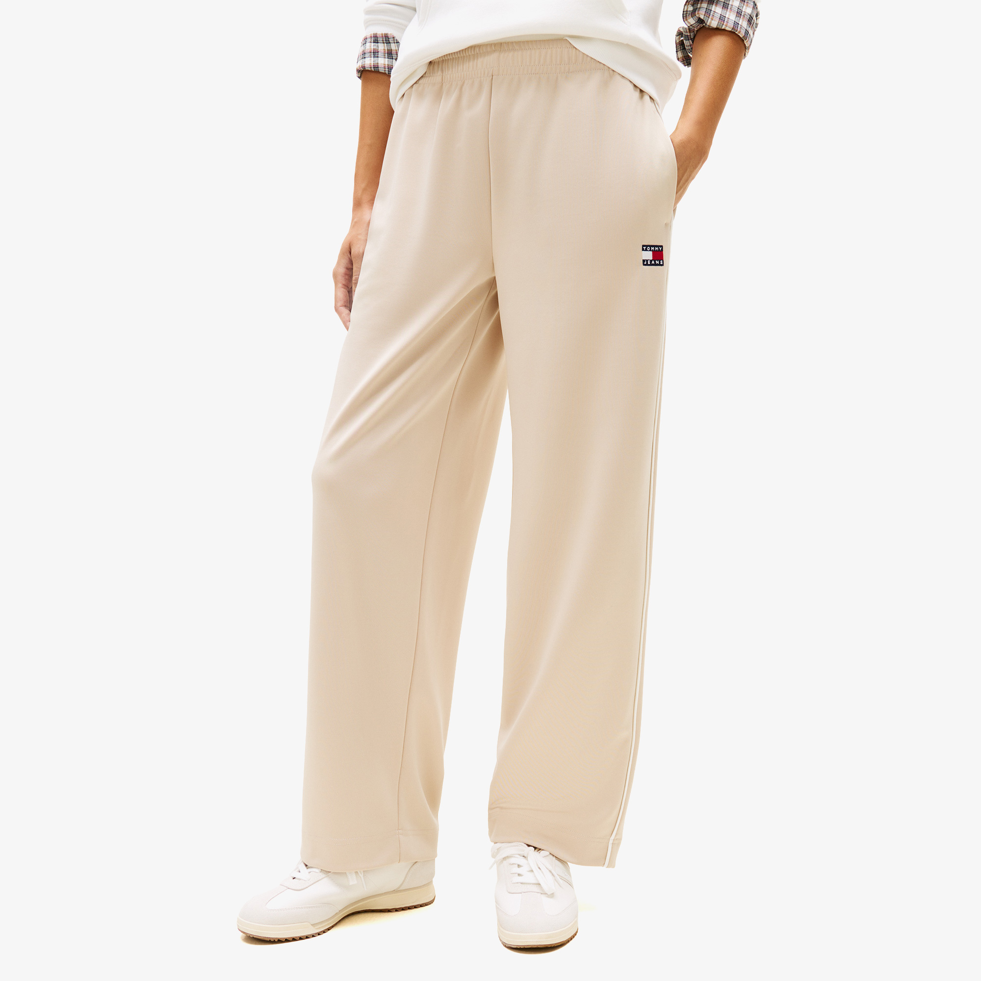 Tommy Hilfiger Badge Kadın Bej Eşofman Altı