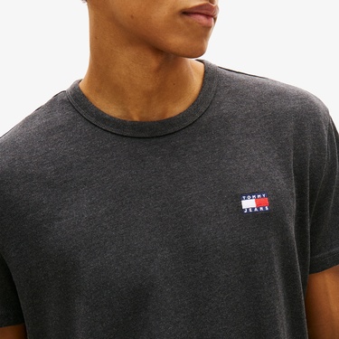  Tommy Hilfiger Regular Badge Erkek Siyah T-Shirt