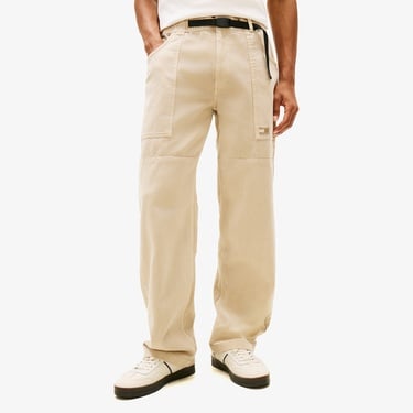  Tommy Hilfiger Jaimie Fabric Blocking Pant Erkek Bej Pantolon