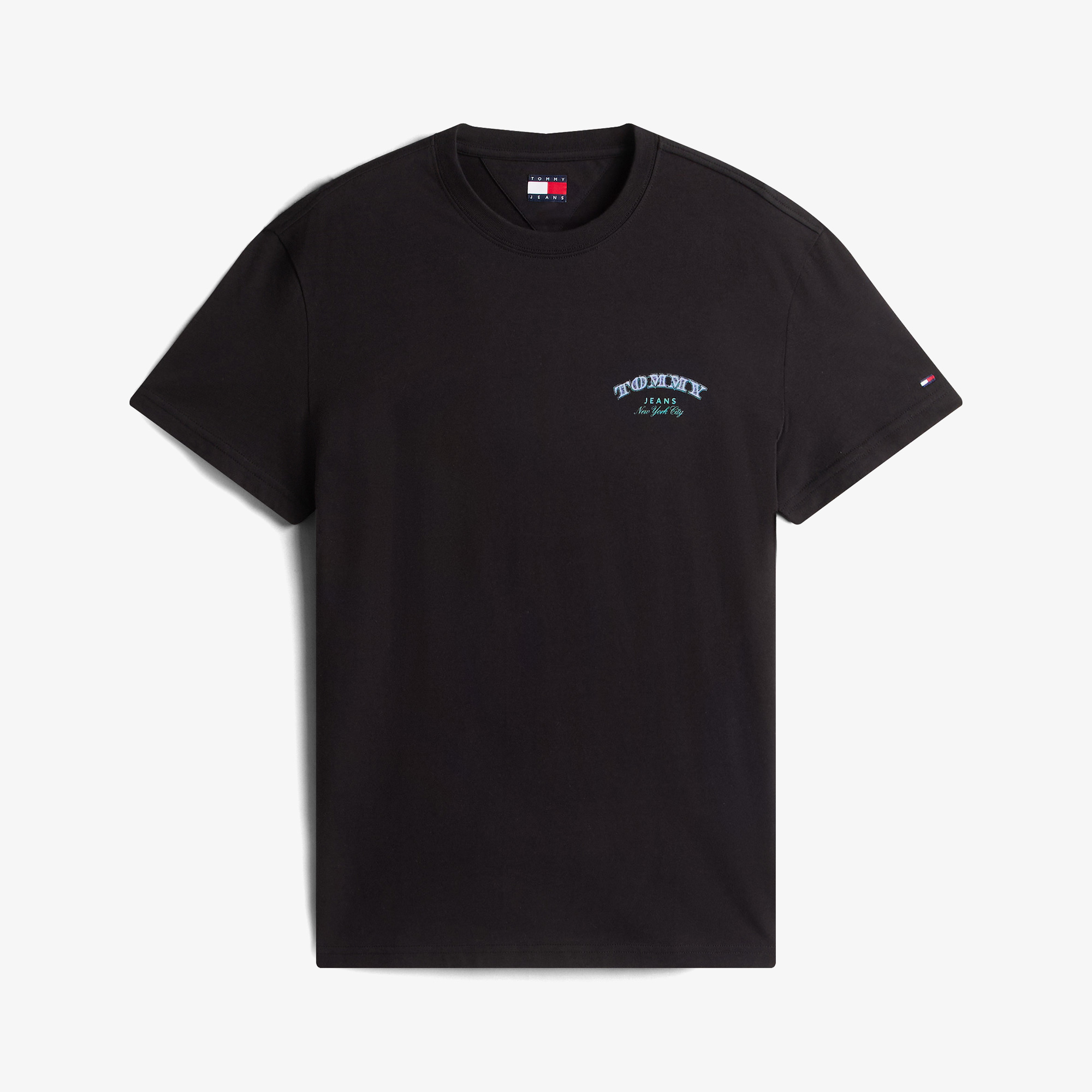  Tommy Hilfiger Regular Dollar Stack Erkek Siyah T-Shirt