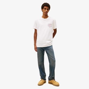  Tommy Hilfiger Signature Erkek Beyaz T-Shirt