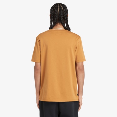  Timberland Kennebec River Linear Logo Short Sleeve Erkek Kahverengi T-Shirt