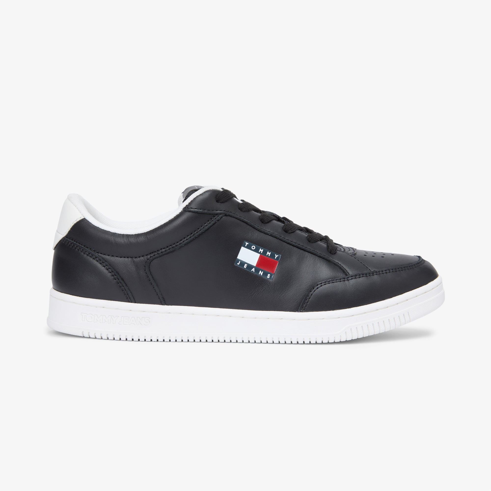  Tommy Hilfiger Cupsole Deri Erkek Siyah Spor Ayakkabı