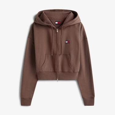  Tommy Hilfiger Badge Kadın Kahverengi Eşofman Üstü