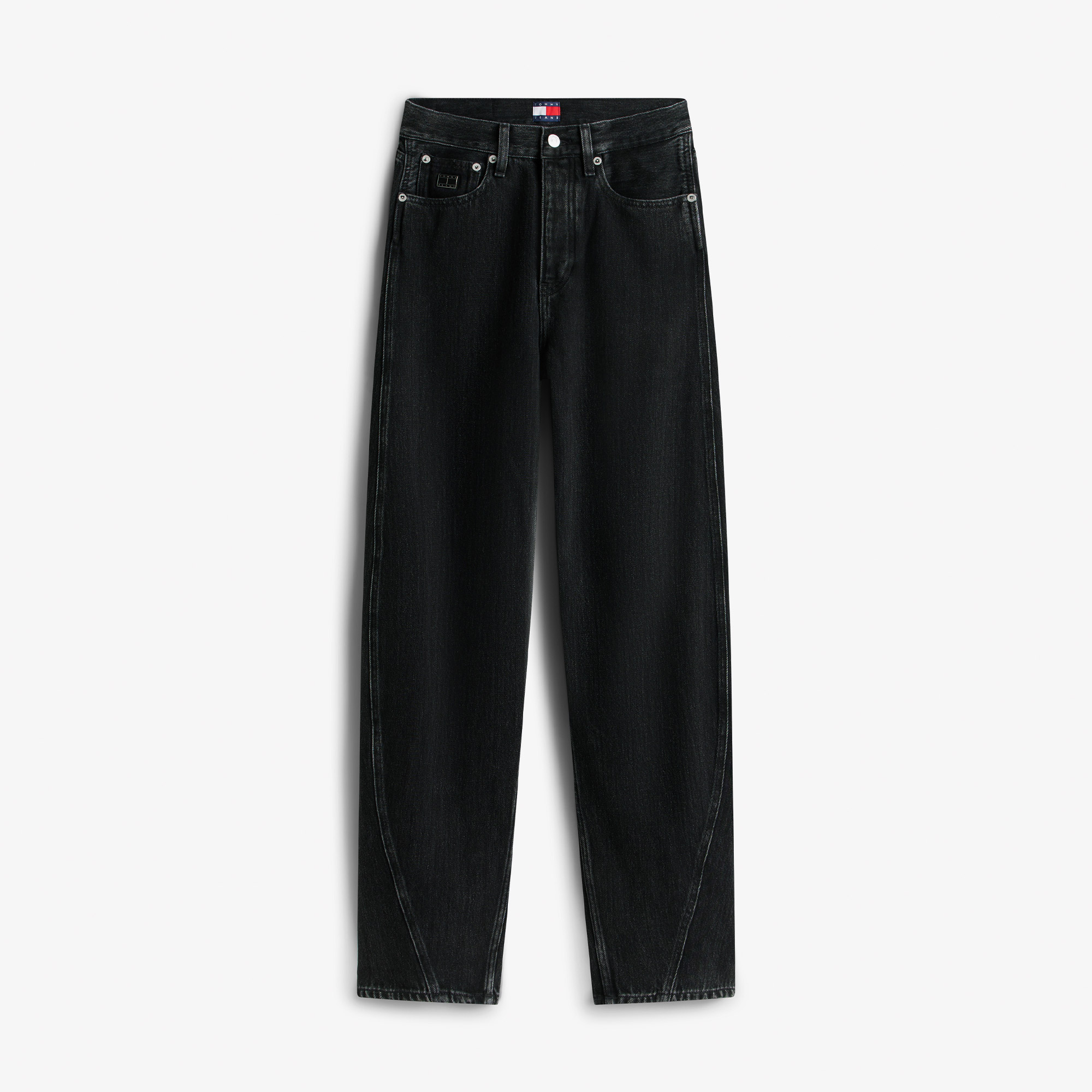 Tommy Hilfiger Mid Rise Barrel Kadın Mavi Pantolon