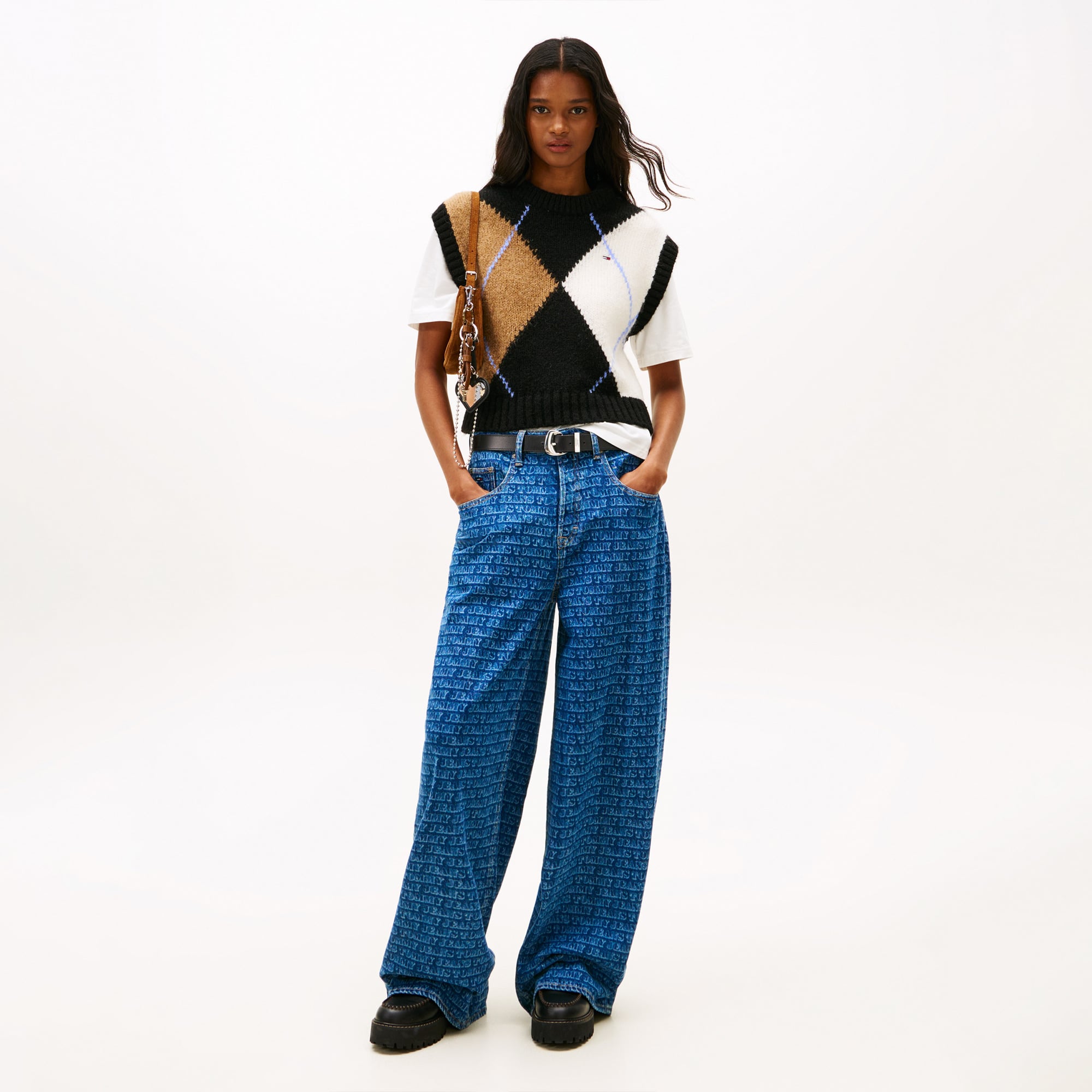 Tommy Hilfiger Charlie Kadın Mavi Pantolon