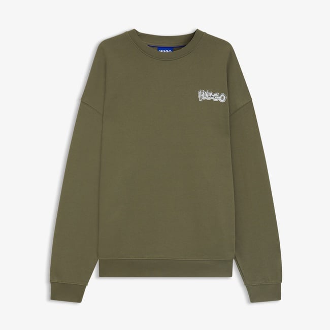  Hugo Nyrocrew Erkek Haki Sweatshirt