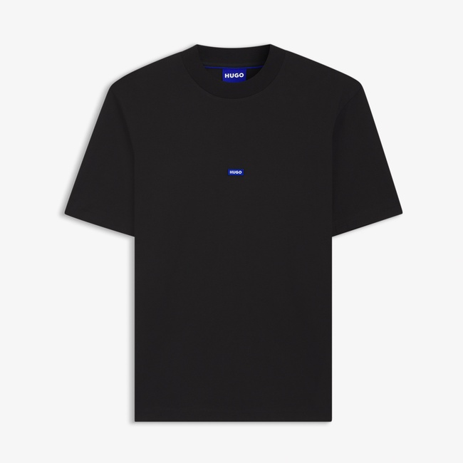  Hugo Boss Logo Patch Erkek Siyah T-Shirt