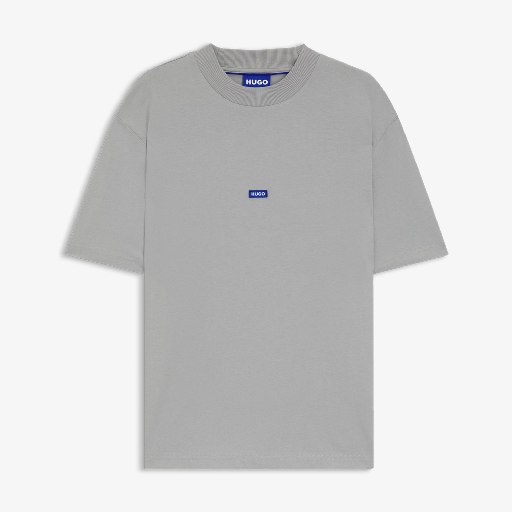 Hugo Boss Logo Patch Erkek Gri T-Shirt