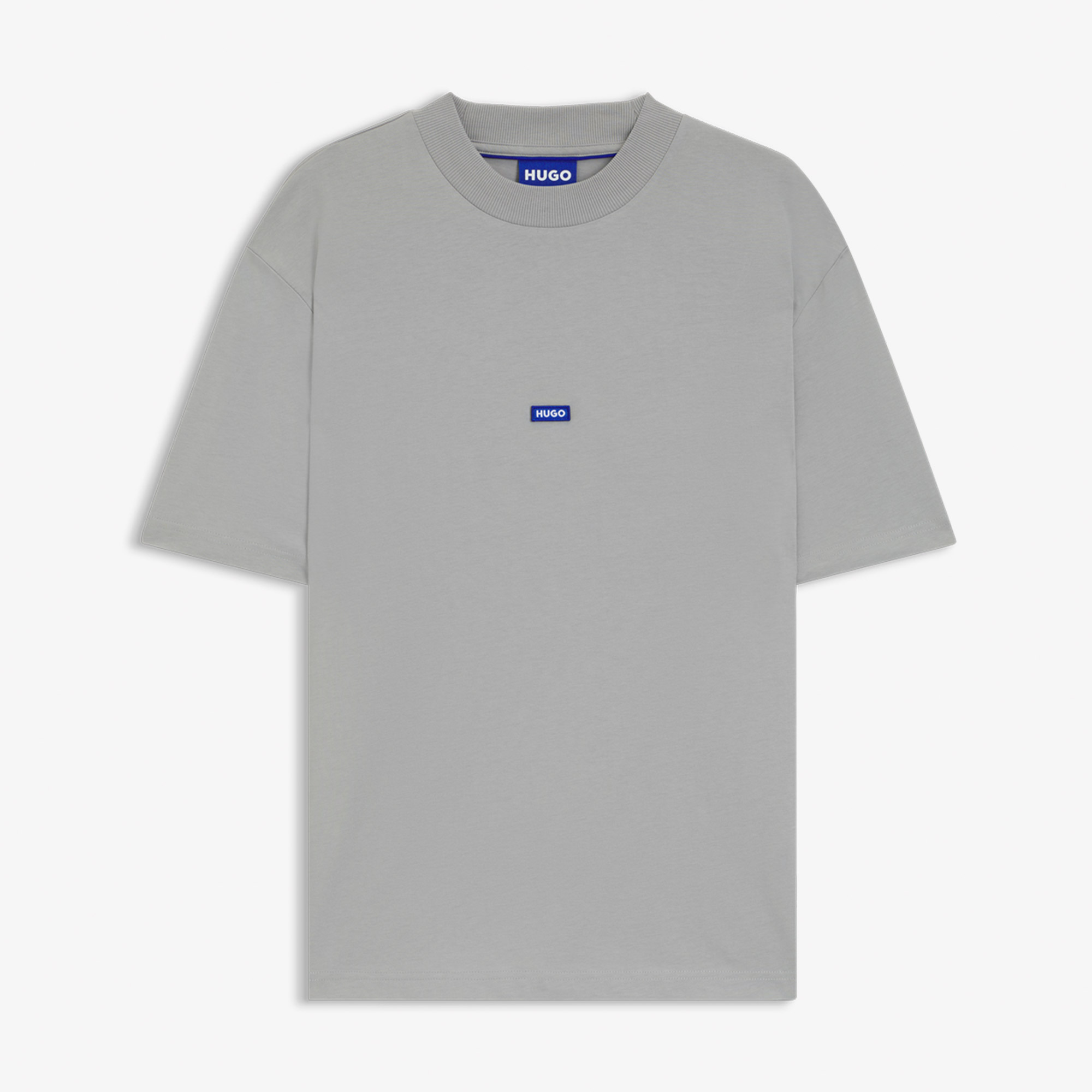  Hugo Boss Logo Patch Erkek Gri T-Shirt