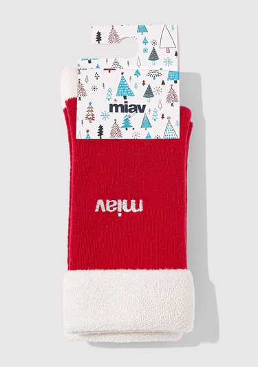  Mavi Yılbaşı Temalı Miav Bot Çorabı 1913312-10076