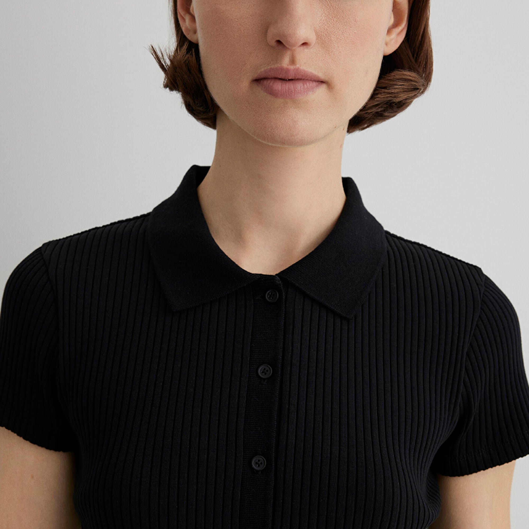 Mavi Siyah Polo Tişört Fitted / Vücuda Oturan Kesim 1613120-900